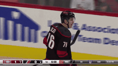 Hockey Player With Number 76 On Jersey GIF