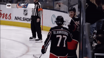 Hockey Player With Number 77 Jersey GIF