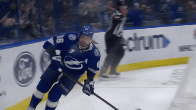 Hockey Player With Number 8 Jersey GIF