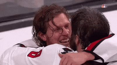Hockey Player With Number 8 On Helmet GIF