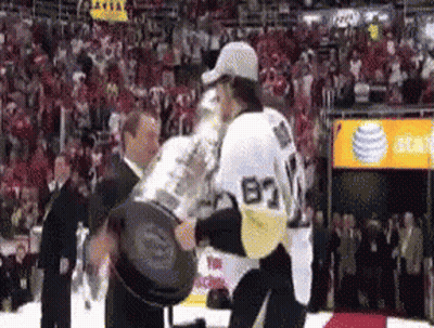 Hockey Player With Number 83 Jersey GIF