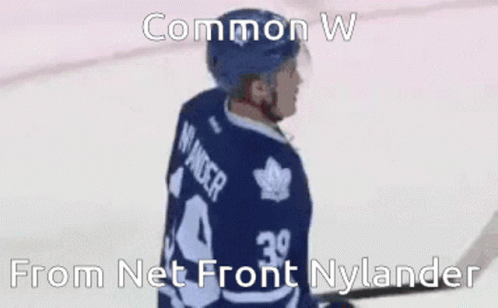 Hockey Player With Nylander Jersey GIF