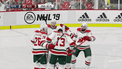 Hockey Players Celebrating Goal EA Sports GIF