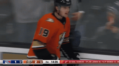 Hockey Players Kissing In Front Of Samava GIF