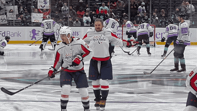 Hockey Players On Ice Number 31 GIF