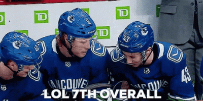Hockey Players Sitting LOL 7Th Overall GIF