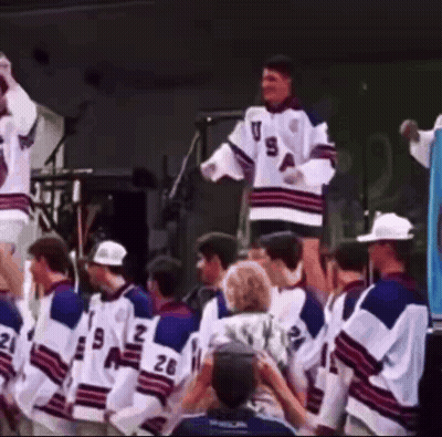Hockey Players Wearing US Jerseys GIF