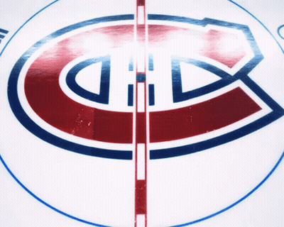 Hockey Rink With Canadiens Logo GIF