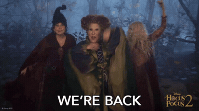 Hocus Pocus 2 Poster Three Witches GIF