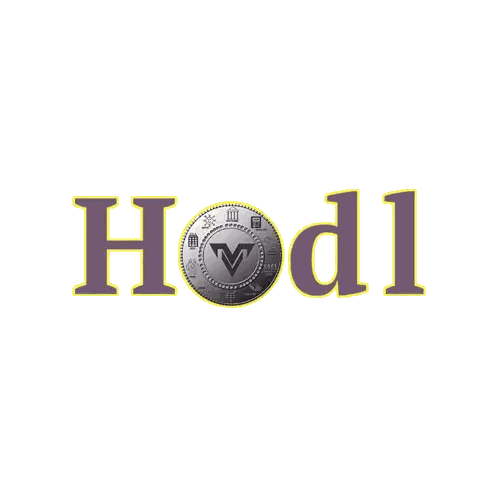 Hodl Logo With Coin Background Sticker