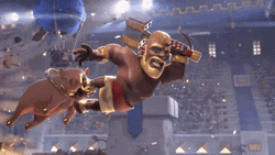 Hog Rider Winking Before Smash GIF