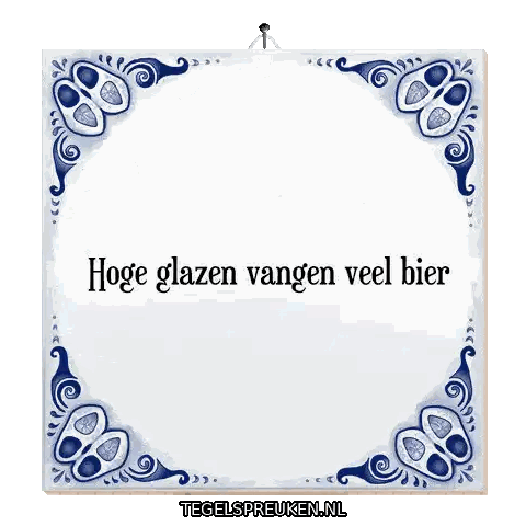 Hoge Glazen Vangen Veel Bier Sign Sticker