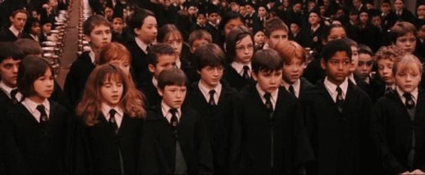 Hogwarts Students On Ceremony GIF