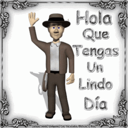 Hola Greetings Text GIF