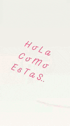 Hola Pink Text GIF