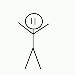 Hola Stick Man GIF