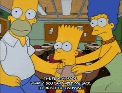 Hold Me Back The Simpsons GIF