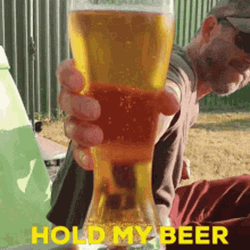 Hold My Drinking Beer GIF