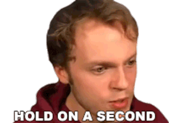 Hold On A Second Fred Pye Sticker GIF