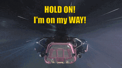 Hold On My Way Spaceship GIF