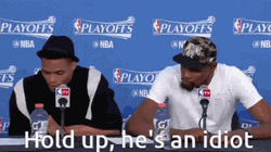 Hold Up Hes An Idiot GIF
