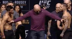 Holding Back Men On Fight GIF