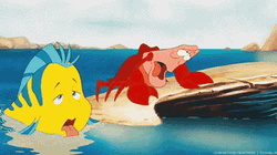 Holding Breath Sebastian And Flounder GIF