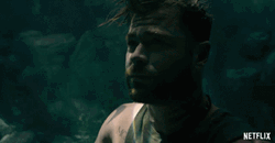 Holding Breath Underwater Chris Hemsworth GIF