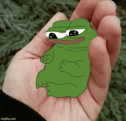 Holding Cute Pepe Frog GIF