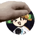 Holding Donut Over Cartoon Sticker