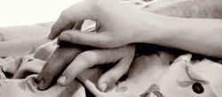 Holding Hands Couple Bed Cuddle GIF