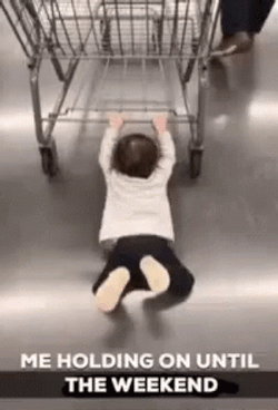 Holding On Till The Weekend GIF
