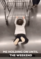 Holding On Weekend Because Of Tired Monday GIF