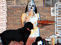 Holding Pizza With Chef's Kiss  GIF
