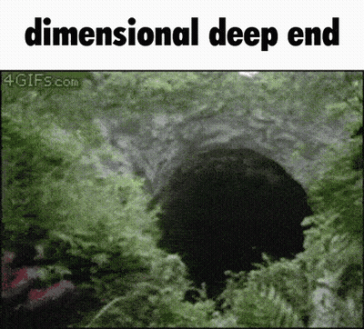 Hole In Ground Saying Dimensional Deep End GIF