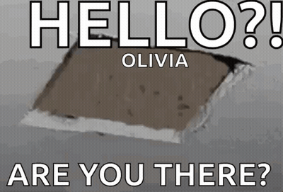 Hole In Wall Saying Hello Olivia Are You There GIF
