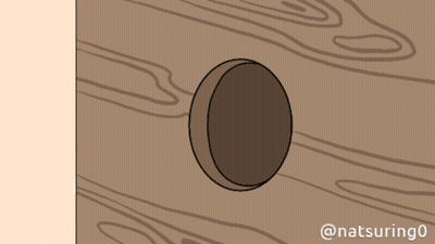 Hole In Wooden Wall Natsuring0 GIF
