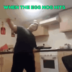 Holiday Party Egg Nog Hits GIF