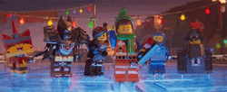 Holiday Party Lego Movie Scene GIF