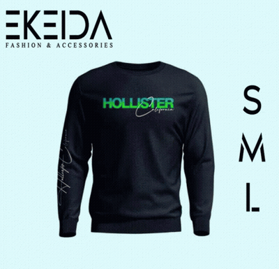 Hollister California Sweatshirt With Blue White Ombre GIF