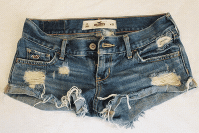 Hollister Shorts With Holes GIF