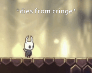Hollow Knight Big Bretta Dies From Cringe GIF