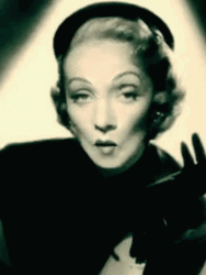 Hollywood Diva Marlene Dietrich Pouting