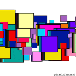 Hollywood Squares Colorful Boxes Stacked GIF