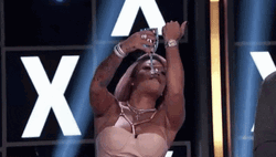 Hollywood Squares Jessica Dime Hand Dancing GIF