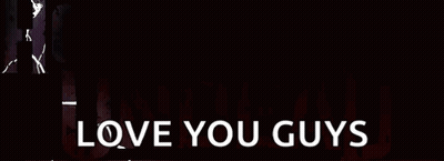 hollywood undead love you guys is written in white on a black background