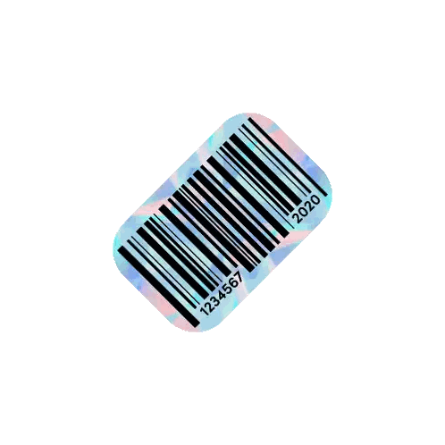 Holographic Barcode 2020 Sticker