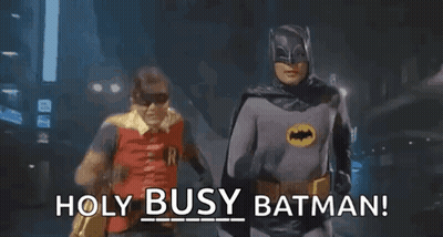 Holy Busy Batman Men Running GIF