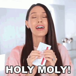 Holy Moly Girl Holding Ticket GIF