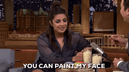 Holy Moly Meme Face Paint GIF